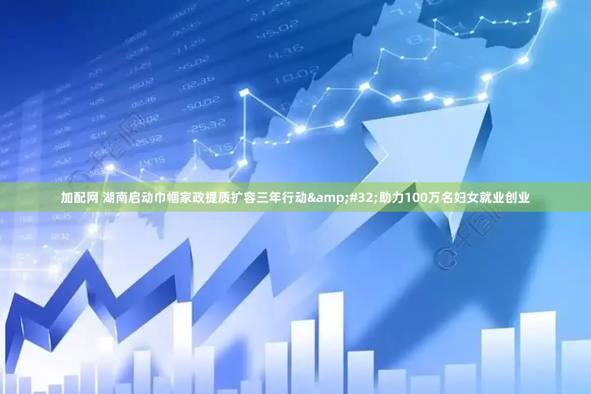 加配网 湖南启动巾帼家政提质扩容三年行动&#32;助力100万名妇女就业创业