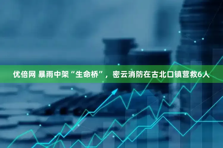 优倍网 暴雨中架“生命桥”，密云消防在古北口镇营救6人